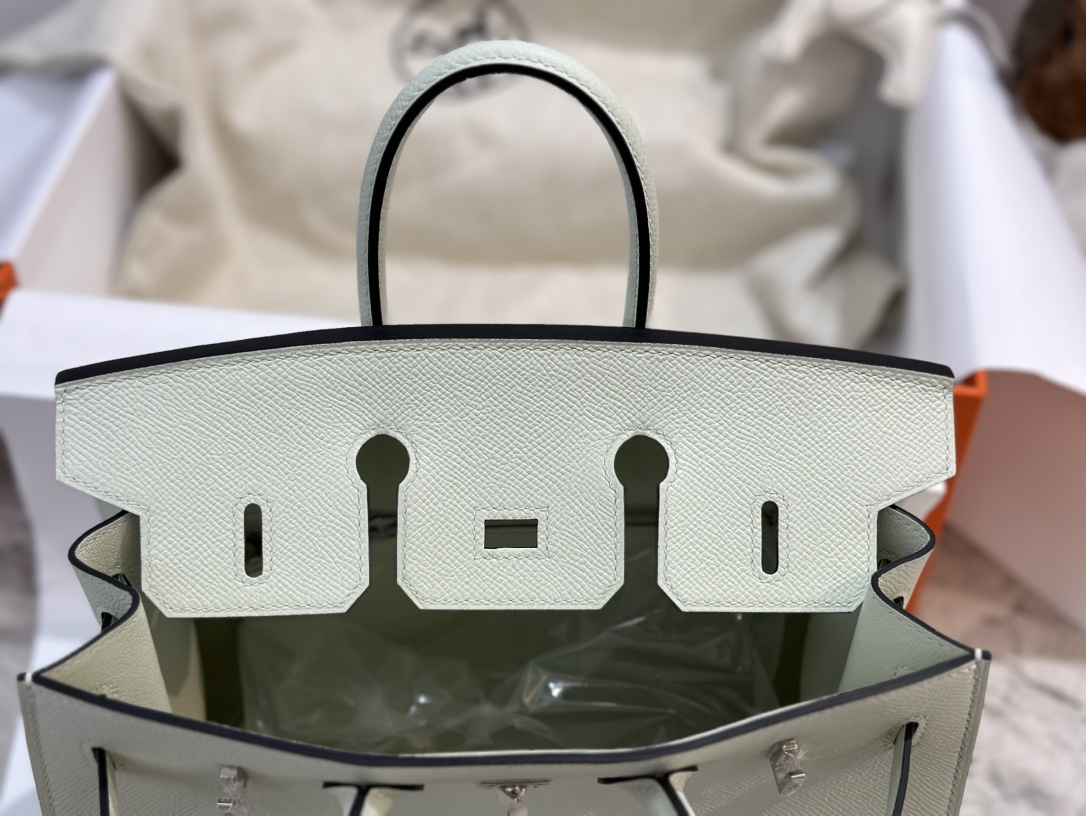 에르메스 버킨백25 민트그린 은장 앱송